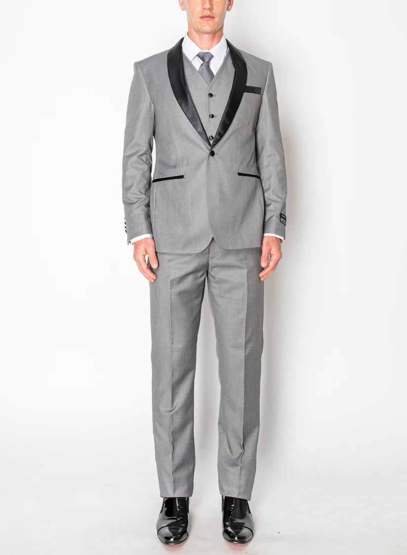 (front) grey tux
