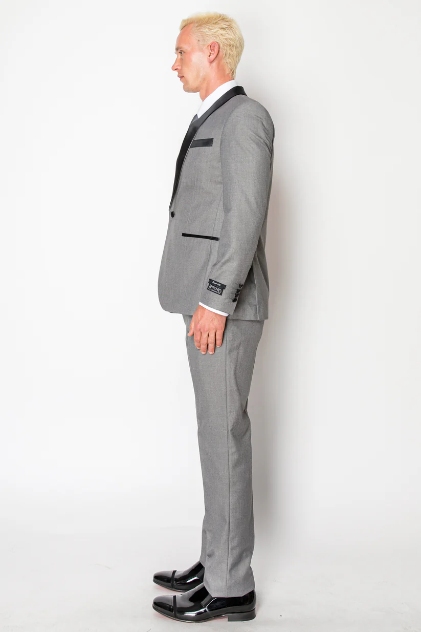 (side) grey tux