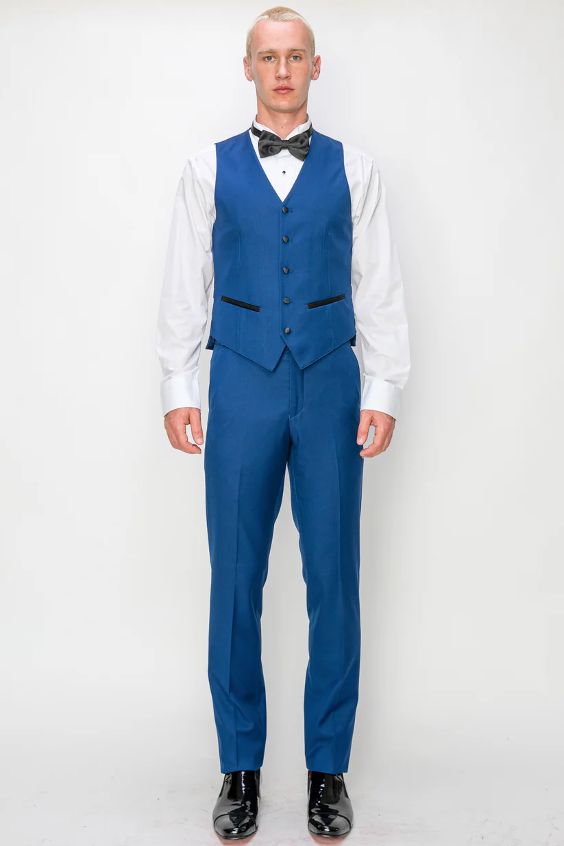 (vest) French blue tux