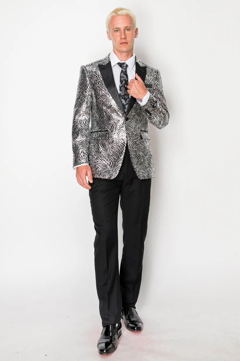 tiger tux jacket (pose 1)